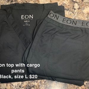 ⭐️ (2/$30) Eon Black Scrub Set